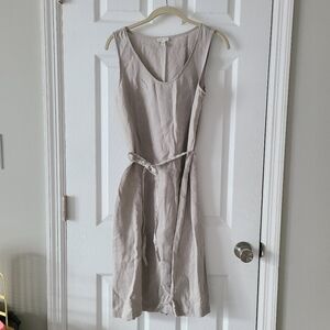 Garnet Hill Linen Essential Tank Dress